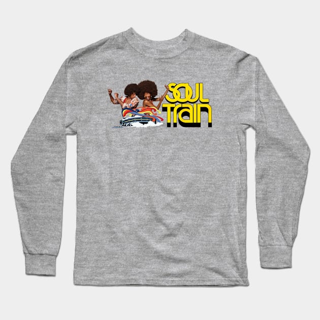 Soul Train Long Sleeve T-Shirt by Brown777